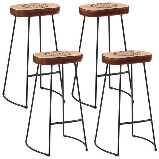 vidaXL 5 Piece Bar Set Solid Rough Wood Mango and Metal 2