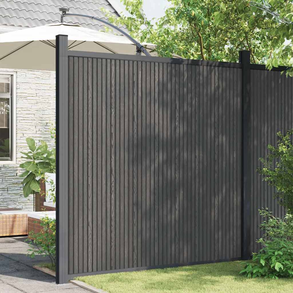 vidaXL Fence Panel WPC Grey
