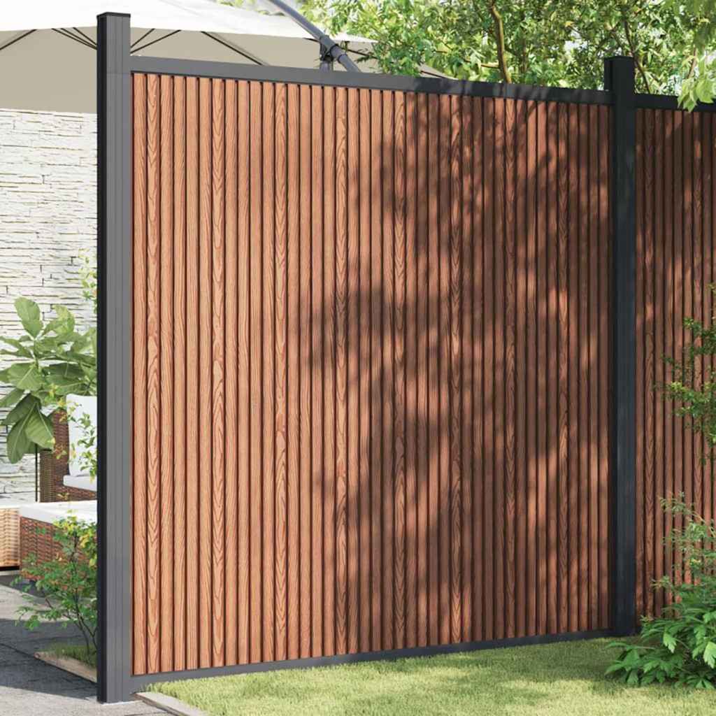 vidaXL Fence Panel WPC Brown