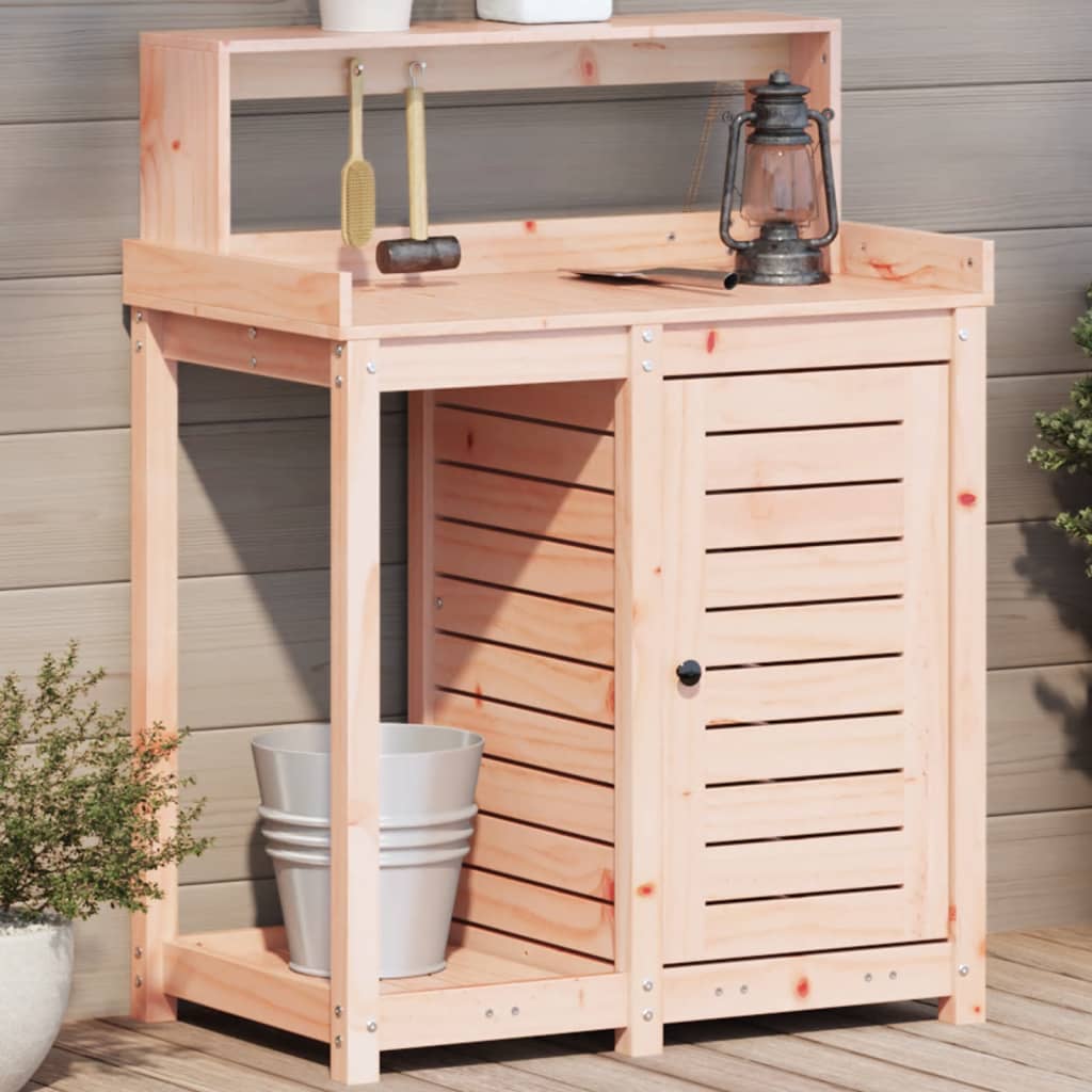 Potting Table with Shelves 82,5x50x109,5 cm Solid Wood Pine Natural douglas