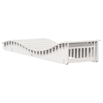 Sun Lounger 205x80x31,5 cm Solid Wood Pine 205 x 60 x 31.5 cm 2
