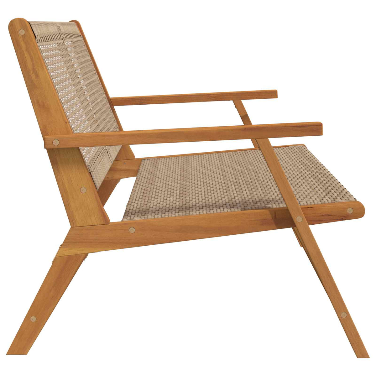 Garden Relax Solid Acacia Wood Beige Bench