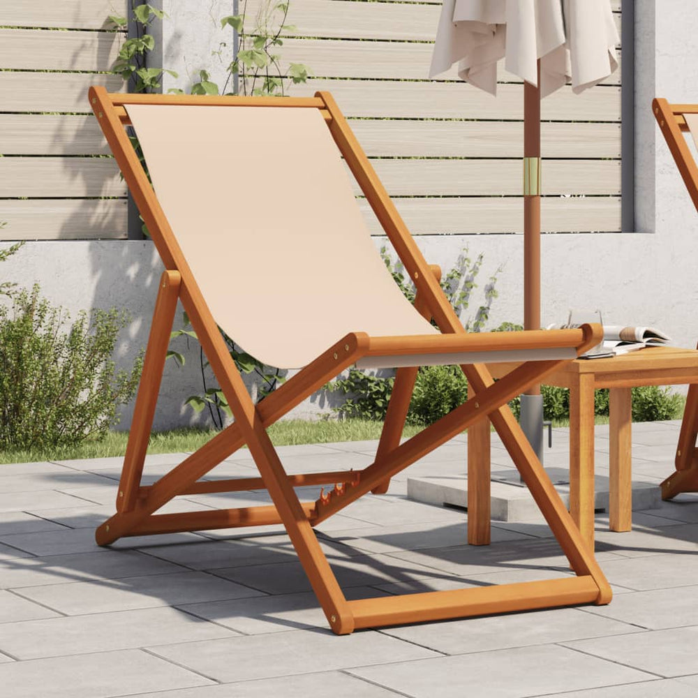 vidaXL Folding Chairs Fabric without Armrest