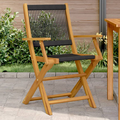vidaXL Folding Chairs Solid Wood Acacia