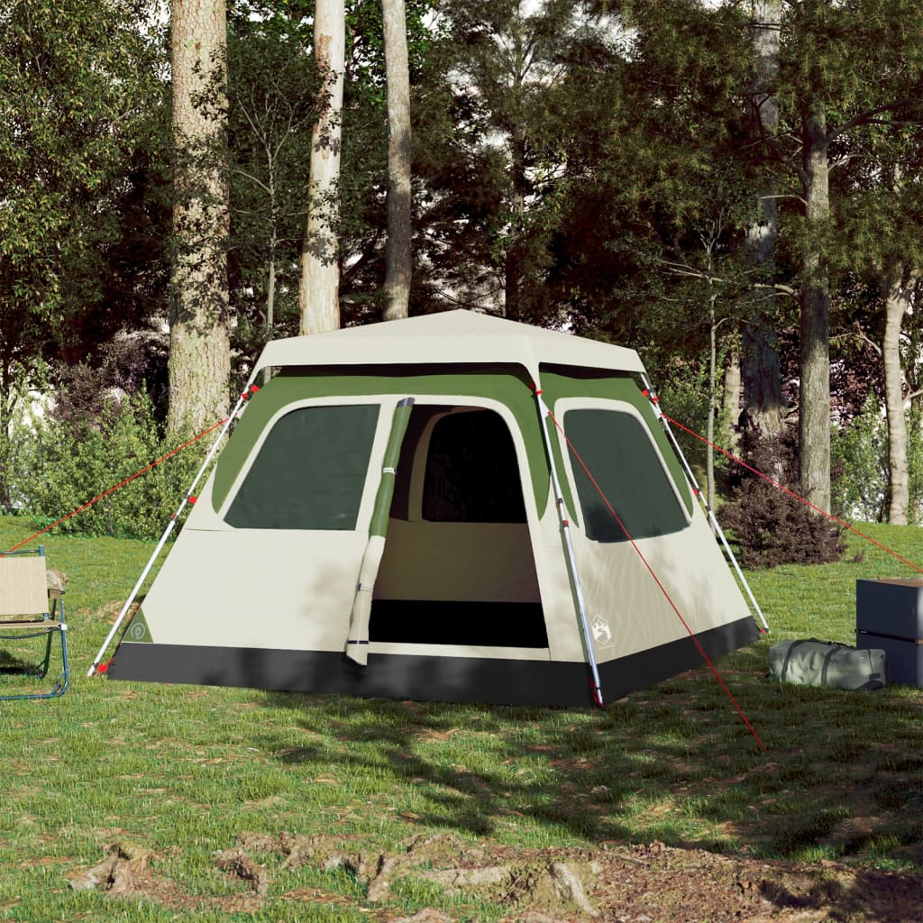 Family Tent Dome Quick Release Green 4-person