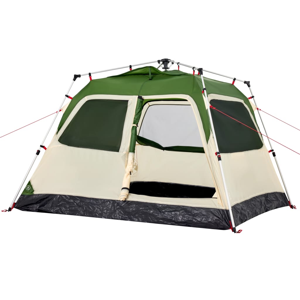 Family Tent Dome Quick Release Green 4-person