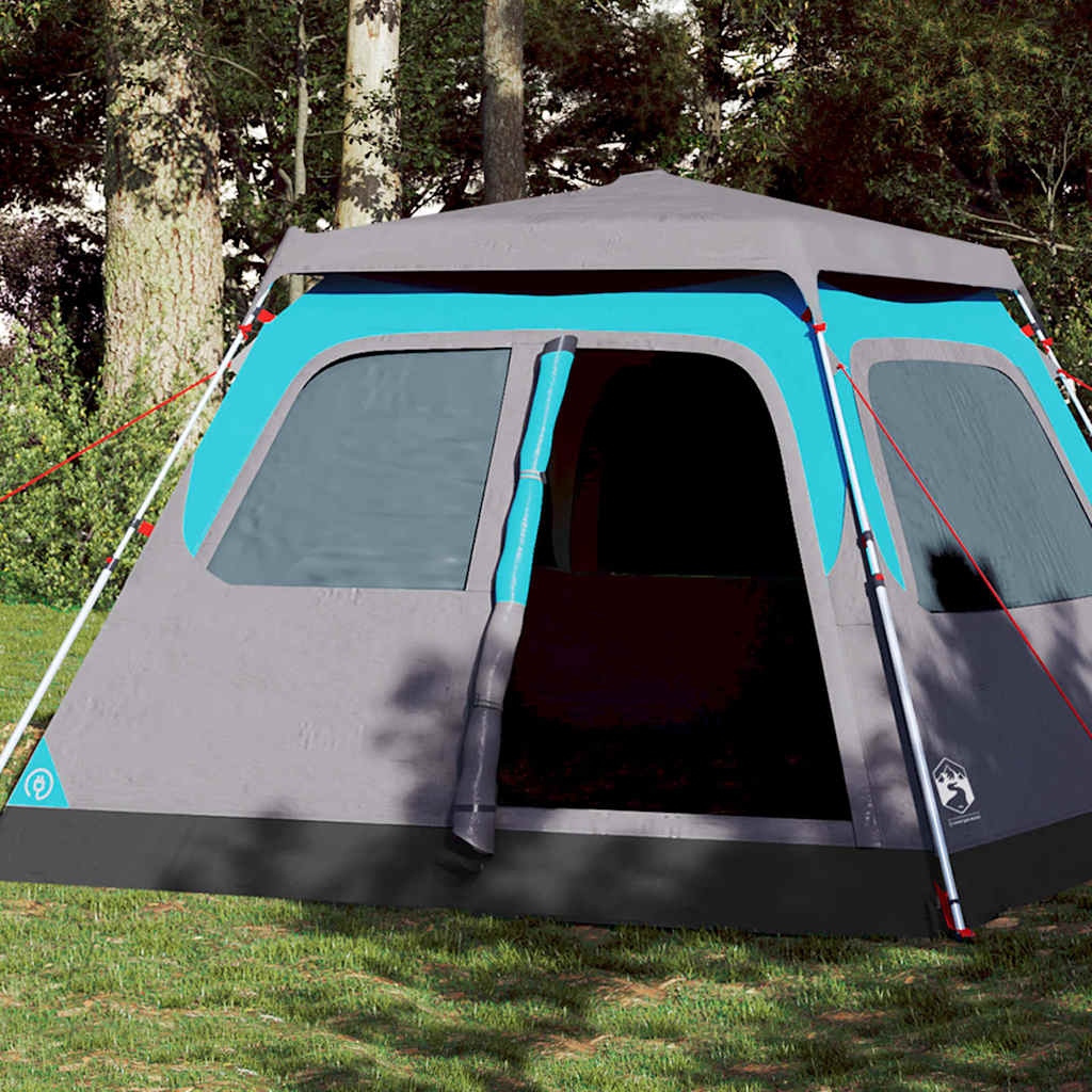 Family Tent Dome Quick Release Blue 6-Person