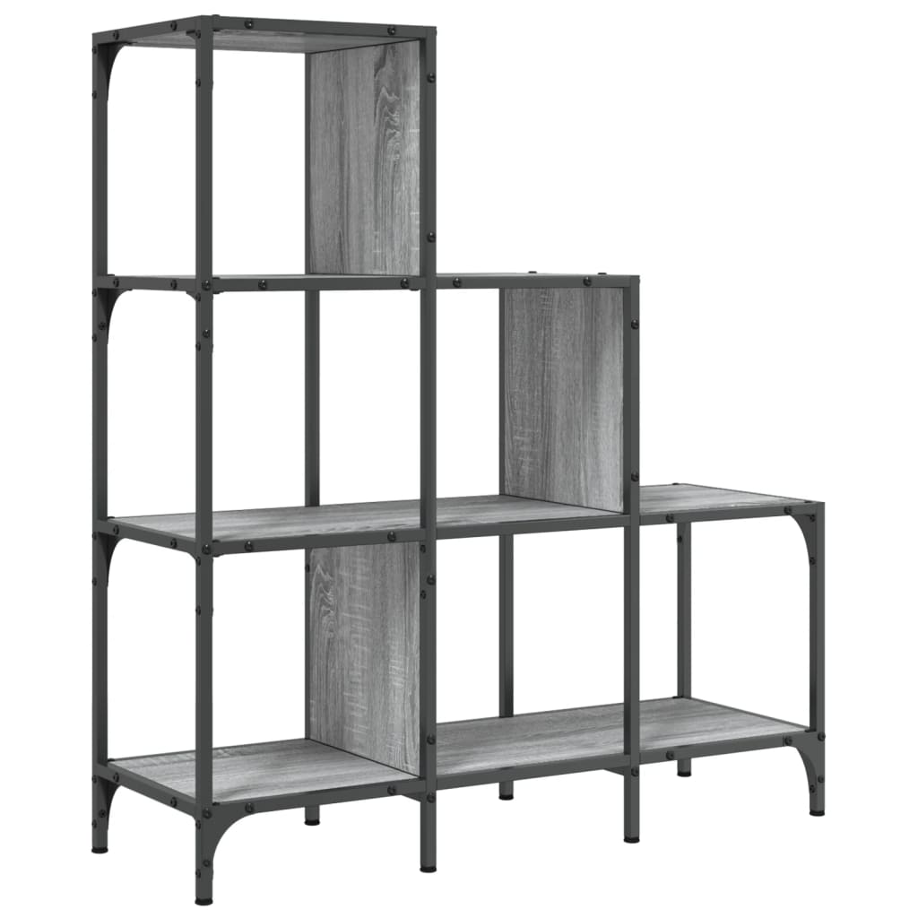 Bookcase Engineered Wood and Metal 92 cm 102 cm