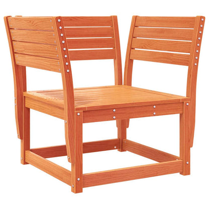 vidaXL 8 Piece Garden Lounge Set Wax Brown Solid Wood Pine 3