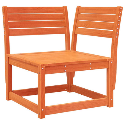 vidaXL 8 Piece Garden Lounge Set Wax Brown Solid Wood Pine 4