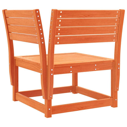 vidaXL 8 Piece Garden Lounge Set Wax Brown Solid Wood Pine 5