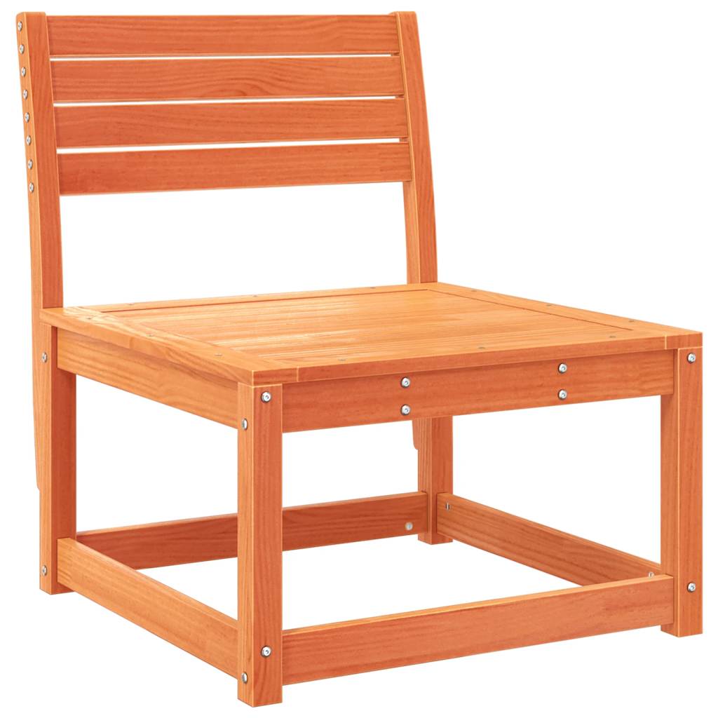vidaXL 8 Piece Garden Lounge Set Wax Brown Solid Wood Pine 6