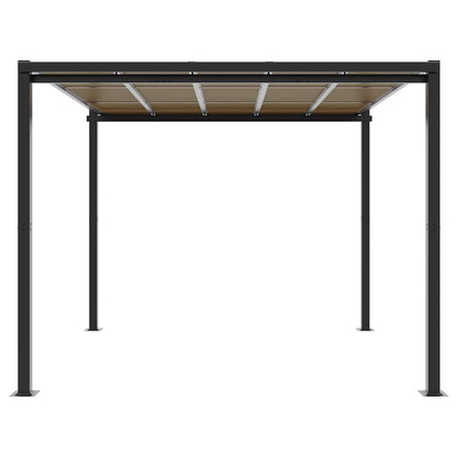 vidaXL Garden Gazebo Anthracite 3x3 m Aluminium 3