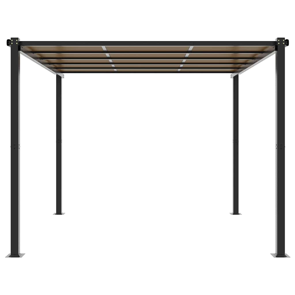 vidaXL Garden Gazebo Anthracite 3x3 m Aluminium 4