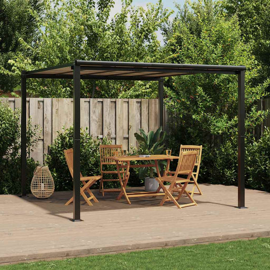 vidaXL Garden Gazebo Anthracite 3x3 m Aluminium 1