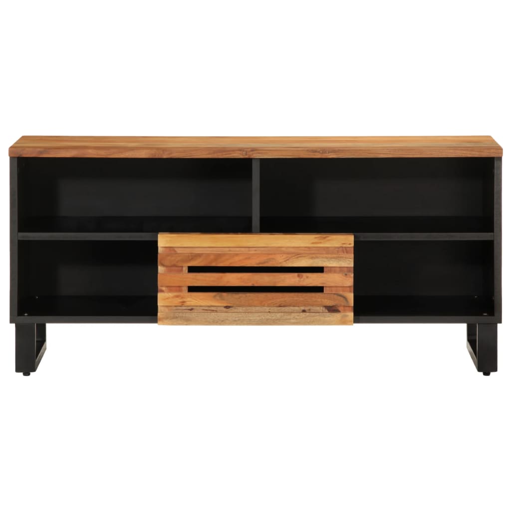 TV Cabinet 100x34x46 cm Solid Wood Mango Light brown Solid acacia wood