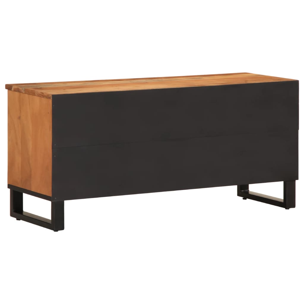 TV Cabinet 100x34x46 cm Solid Wood Mango Light brown Solid acacia wood