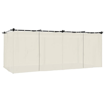 vidaXL Gazebo with Curtains Cream 6x3 m Steel 2