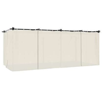 vidaXL Gazebo with Curtains Cream 6x3 m Steel 6