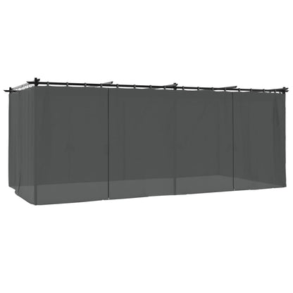 vidaXL Gazebo with Curtains Anthracite 6x3 m Steel 6