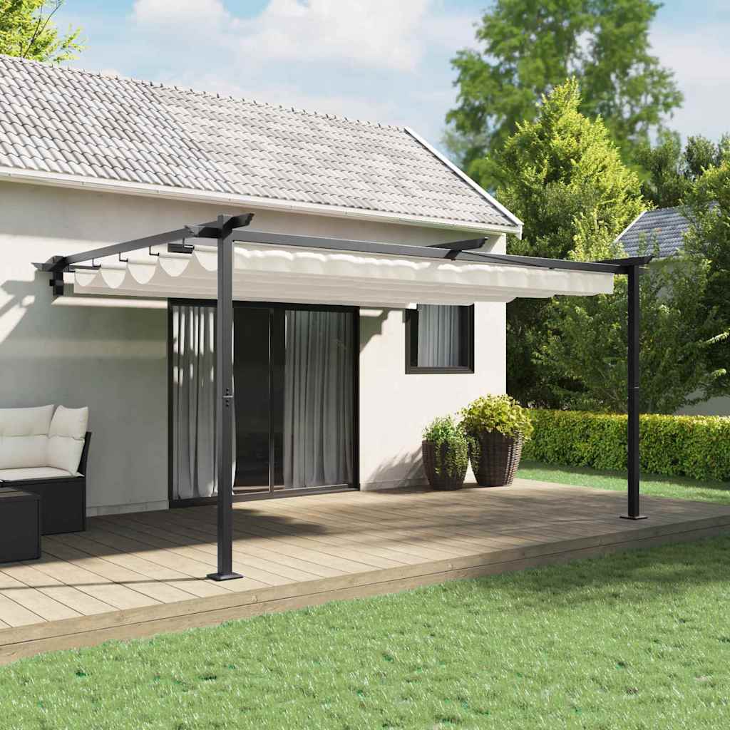vidaXL Gazebo 400 x 300 x 200 cm Cream Polyester 1
