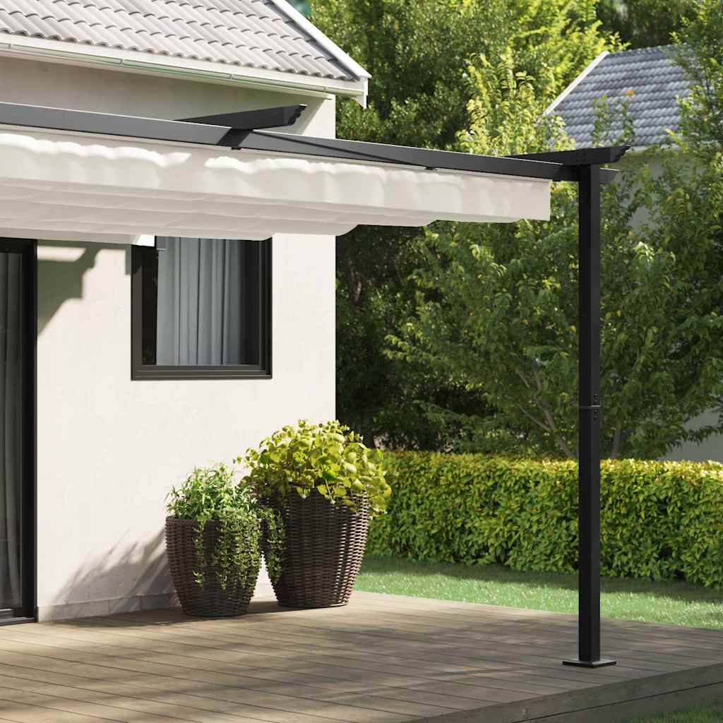vidaXL Gazebo 400 x 300 x 200 cm Cream Polyester 3