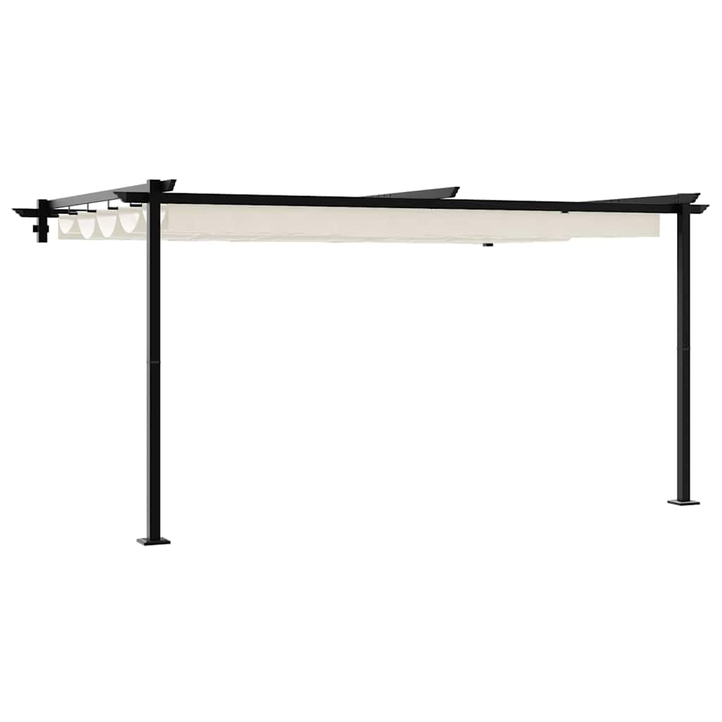 vidaXL Gazebo 400 x 300 x 200 cm Cream Polyester 2