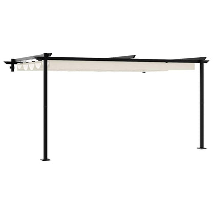 vidaXL Gazebo 400 x 300 x 200 cm Cream Polyester 2