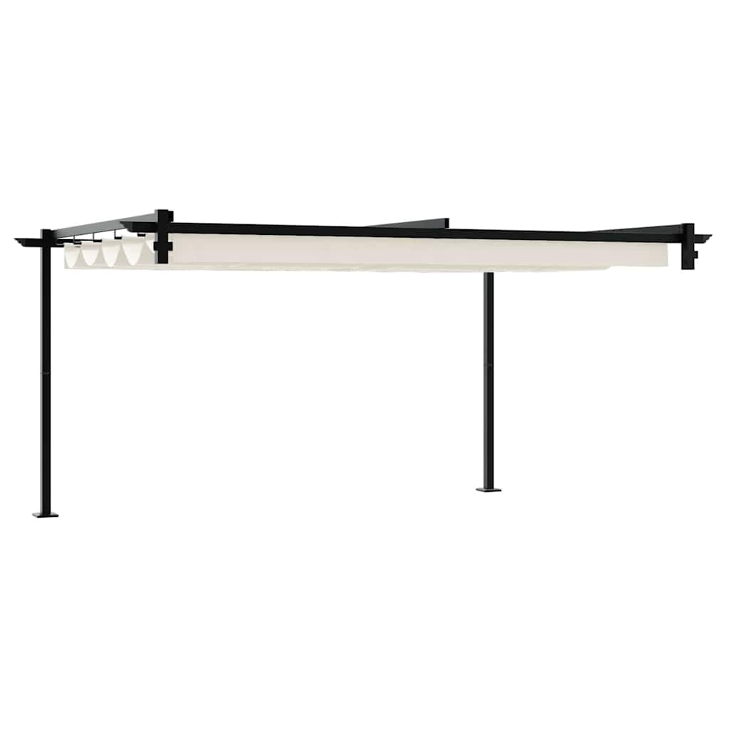 vidaXL Gazebo 400 x 300 x 200 cm Cream Polyester 6