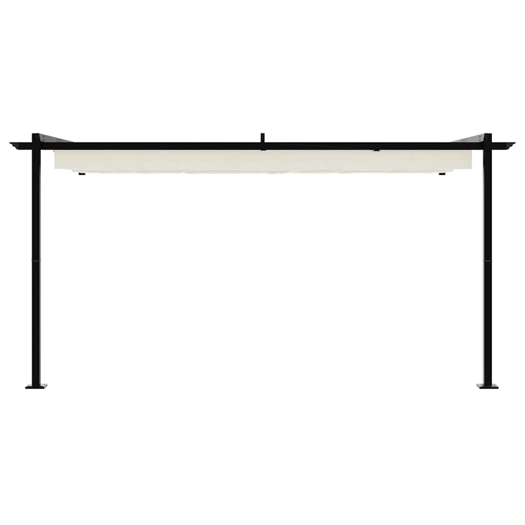 vidaXL Gazebo 400 x 300 x 200 cm Cream Polyester 4
