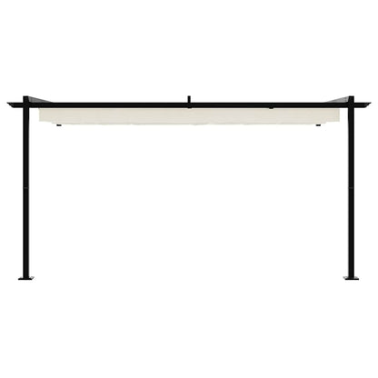 vidaXL Gazebo 400 x 300 x 200 cm Cream Polyester 4