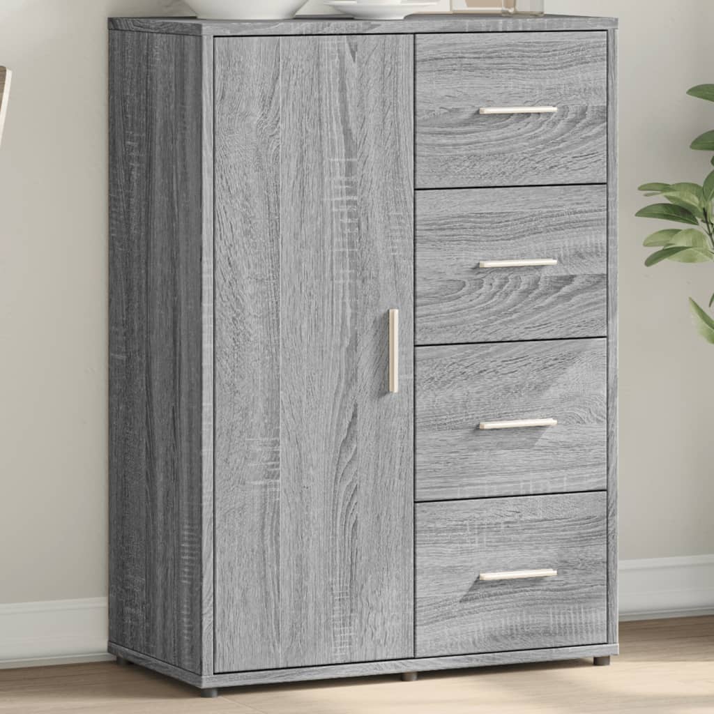 Sideboard 60x31x84 cm Engineered Wood Grey sonoma