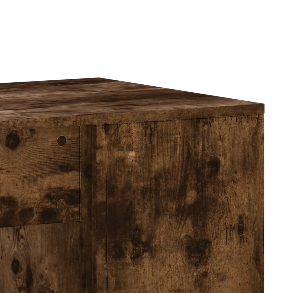 Desk 102x50x75 cm Engineered Wood Smoked oak