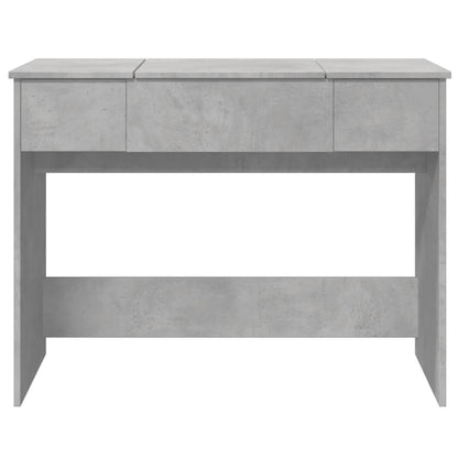 Dressing Table with Mirror 100x45x76 cm Concrete grey