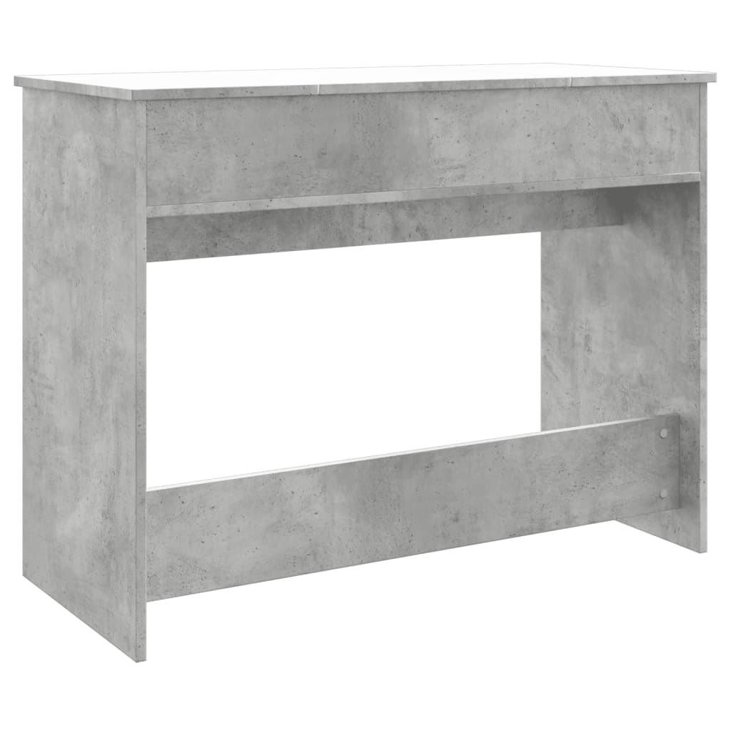 Dressing Table with Mirror 100x45x76 cm Concrete grey
