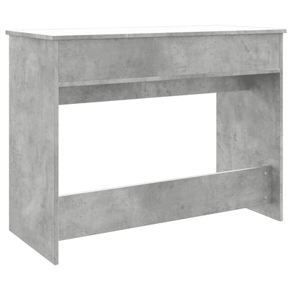 Dressing Table with Mirror 100x45x76 cm Concrete grey
