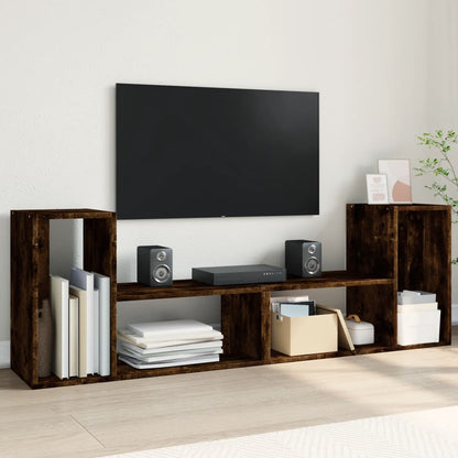 TV Cabinets 2 pcs 75x30x50 cm Engineered Wood Smoked oak 75 cm