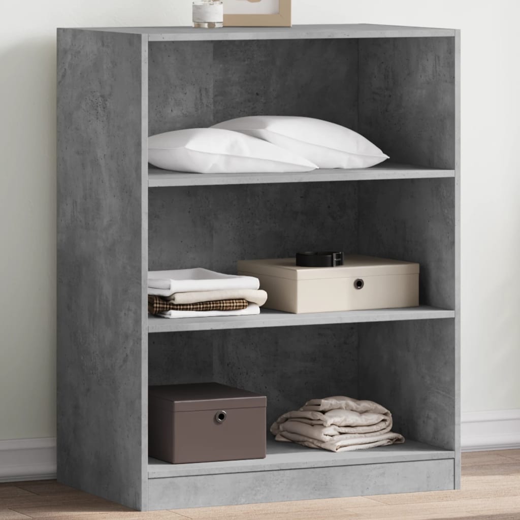 Wardrobe Engineered Wood without Rod Concrete grey 77 x 48 x 102 cm