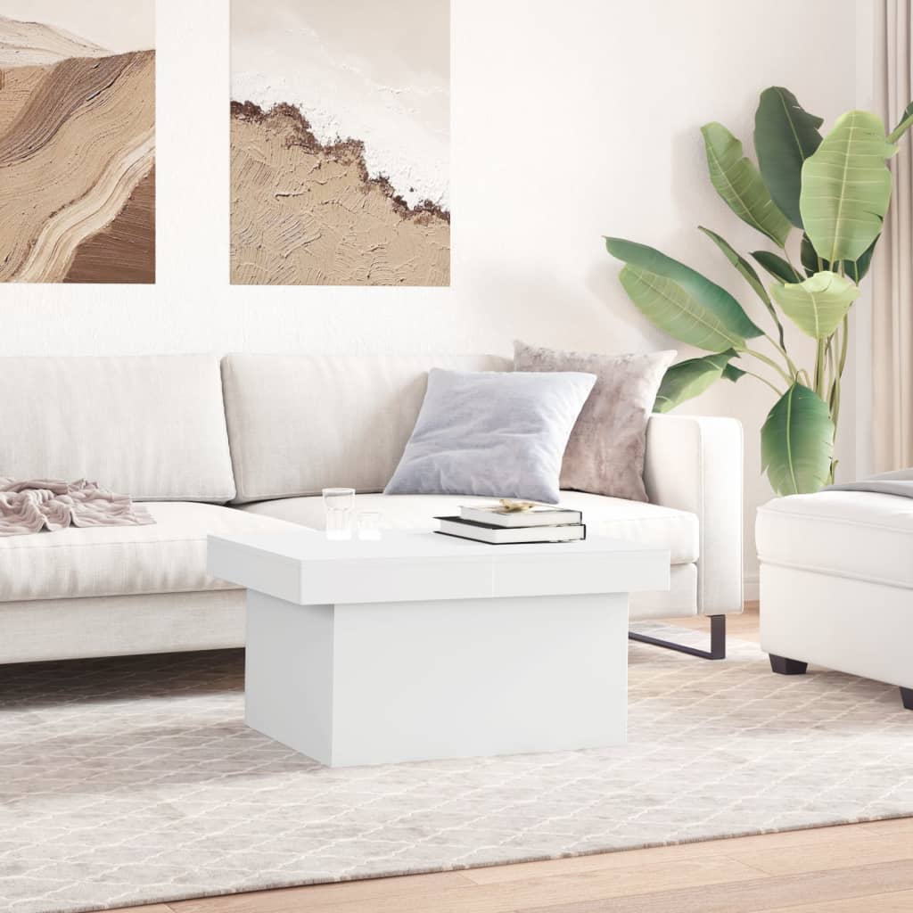 Coffee Table 80x55x40 cm Engineered Wood White 100 cm