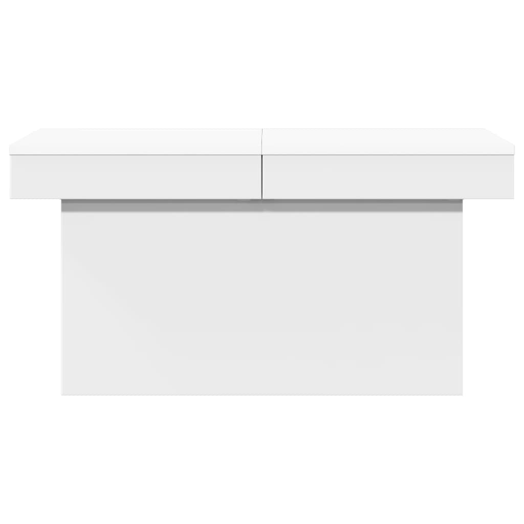 Coffee Table 80x55x40 cm Engineered Wood White 100 cm