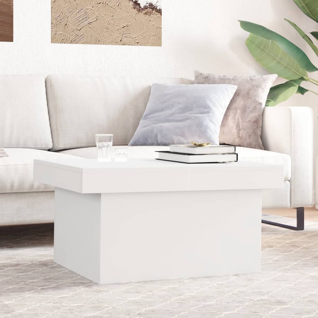 Coffee Table 80x55x40 cm Engineered Wood White 100 cm