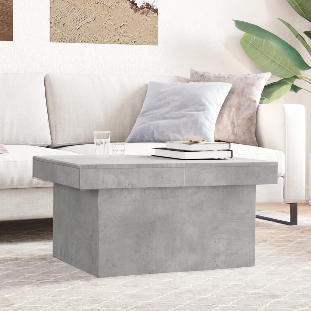 Coffee Table 80x55x40 cm Engineered Wood Concrete grey 100 cm