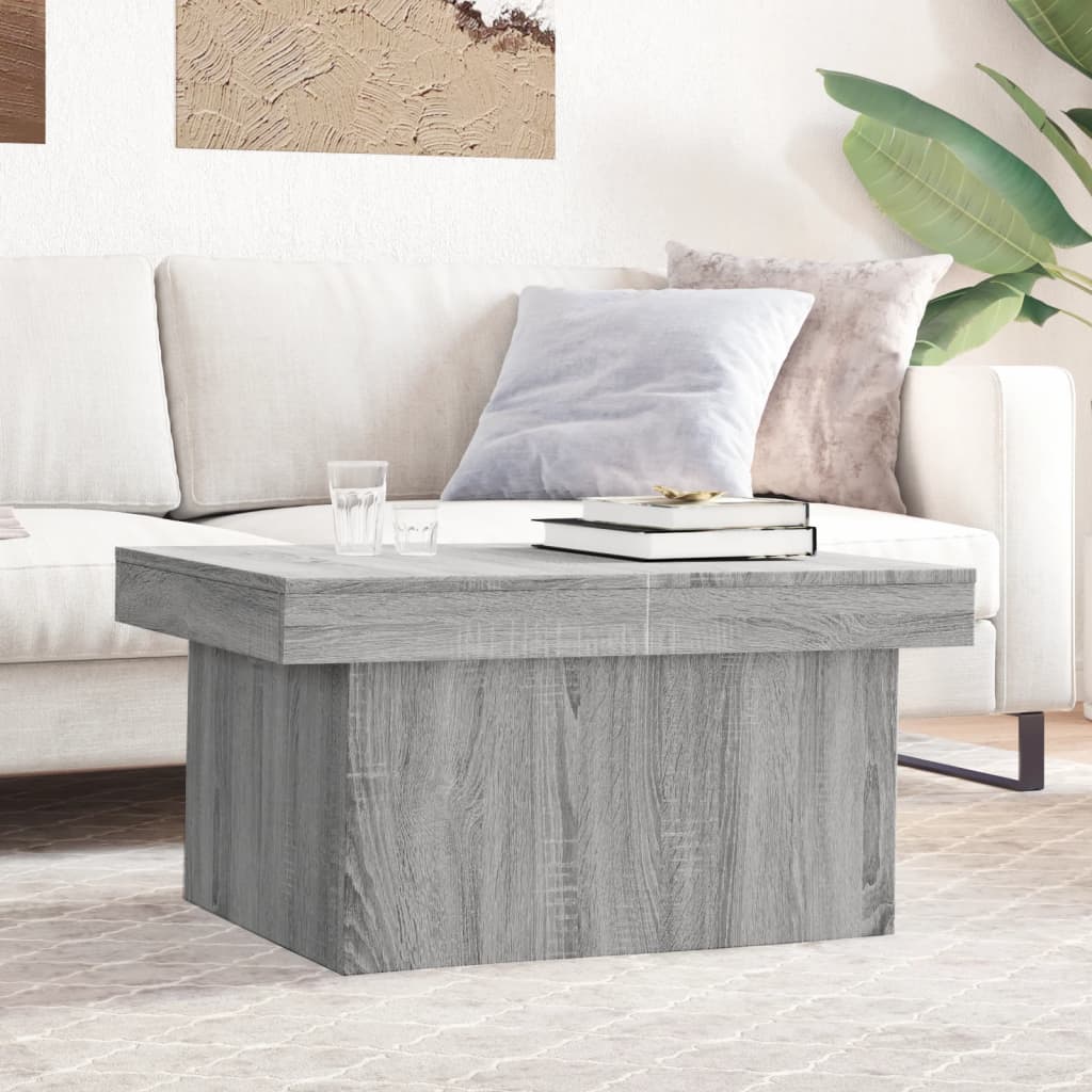 Coffee Table 80x55x40 cm Engineered Wood Grey sonoma 100 cm