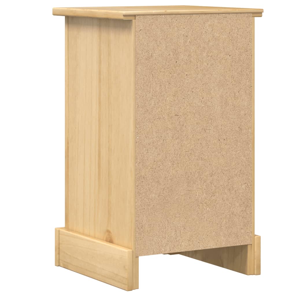 Bedside Cabinet "Corona" 35x32,5x58 cm Solid Wood Pine Honey wax