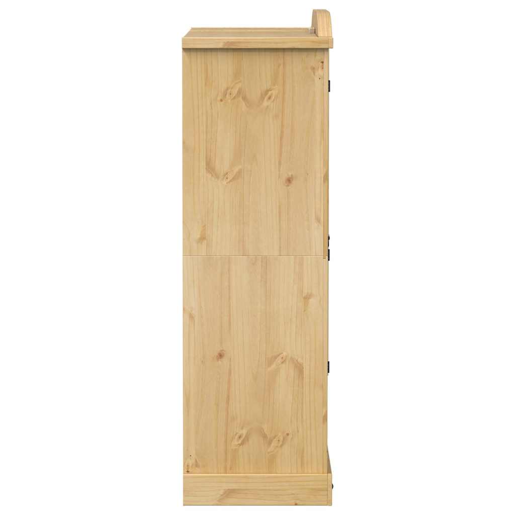 vidaXL Wardrobe "Corona" 151,5x52x170 cm Solid Wood Pine 6