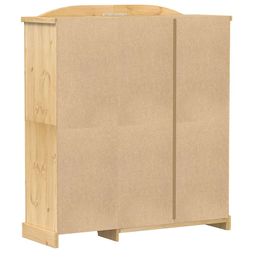 vidaXL Wardrobe "Corona" 151,5x52x170 cm Solid Wood Pine 5