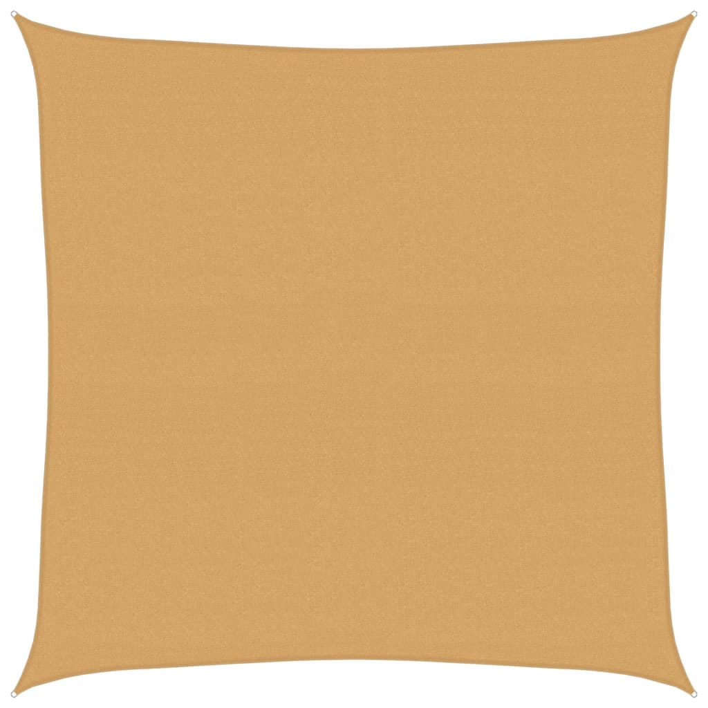Sunshade Sail 160 g/m² 4x4 m HDPE Sand