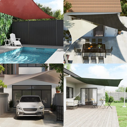 Sunshade Sail 160 g/m² 4x4 m HDPE Sand