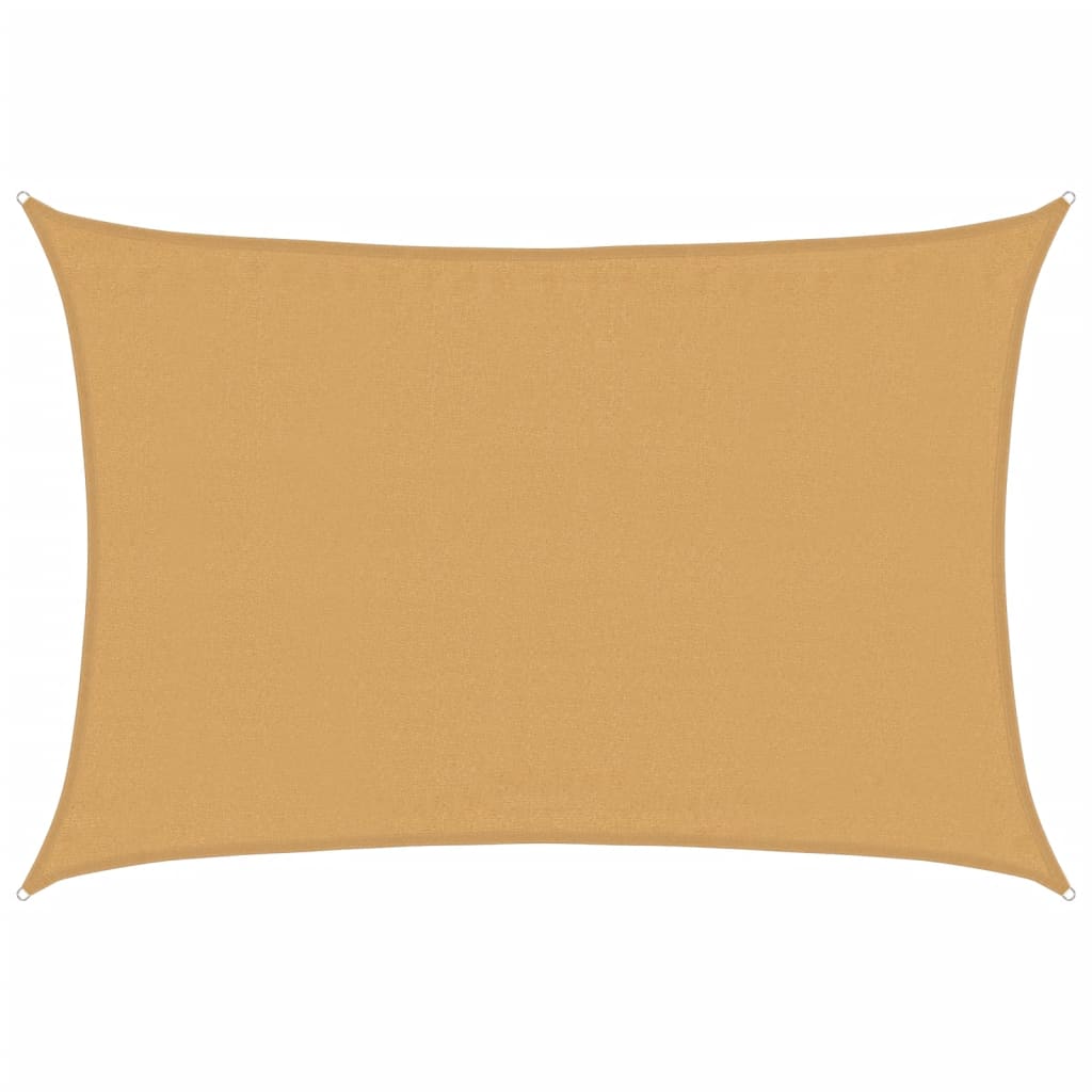 Sunshade Sail 160 g/m² 3.5x4.5 m HDPE Sand