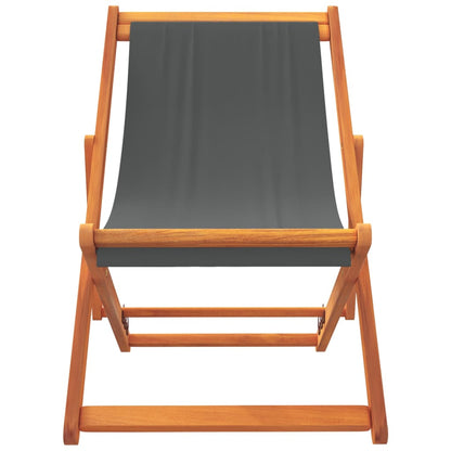 Folding Chairs Fabric without Armrest Grey 2